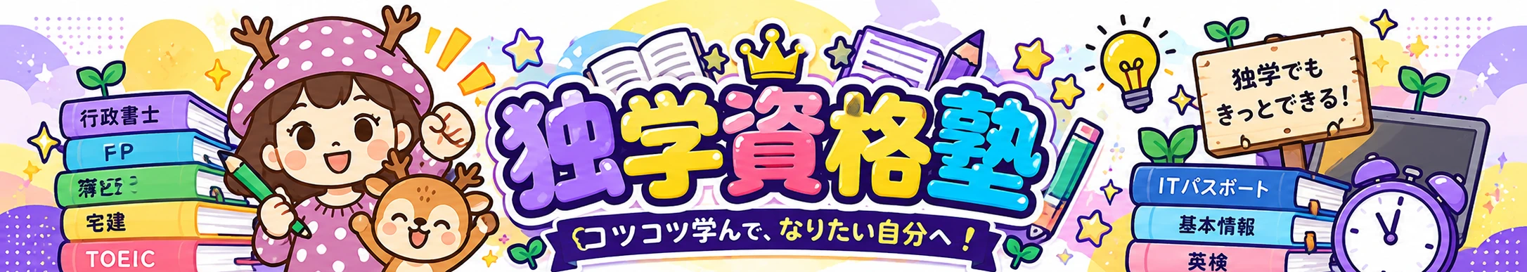 独学資格塾 とくしかちゃんととくりん