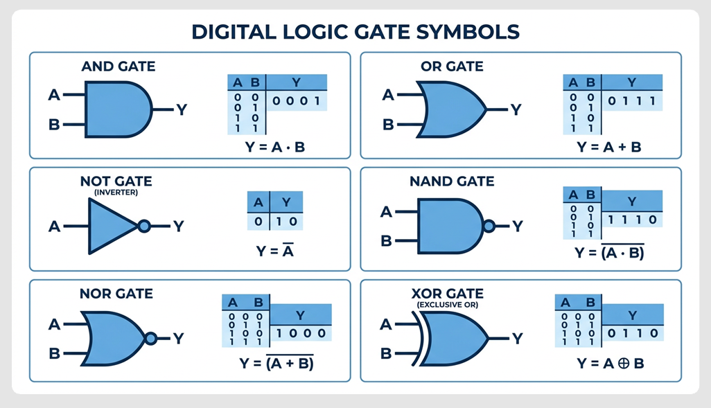 論理回路のMIL記号一覧