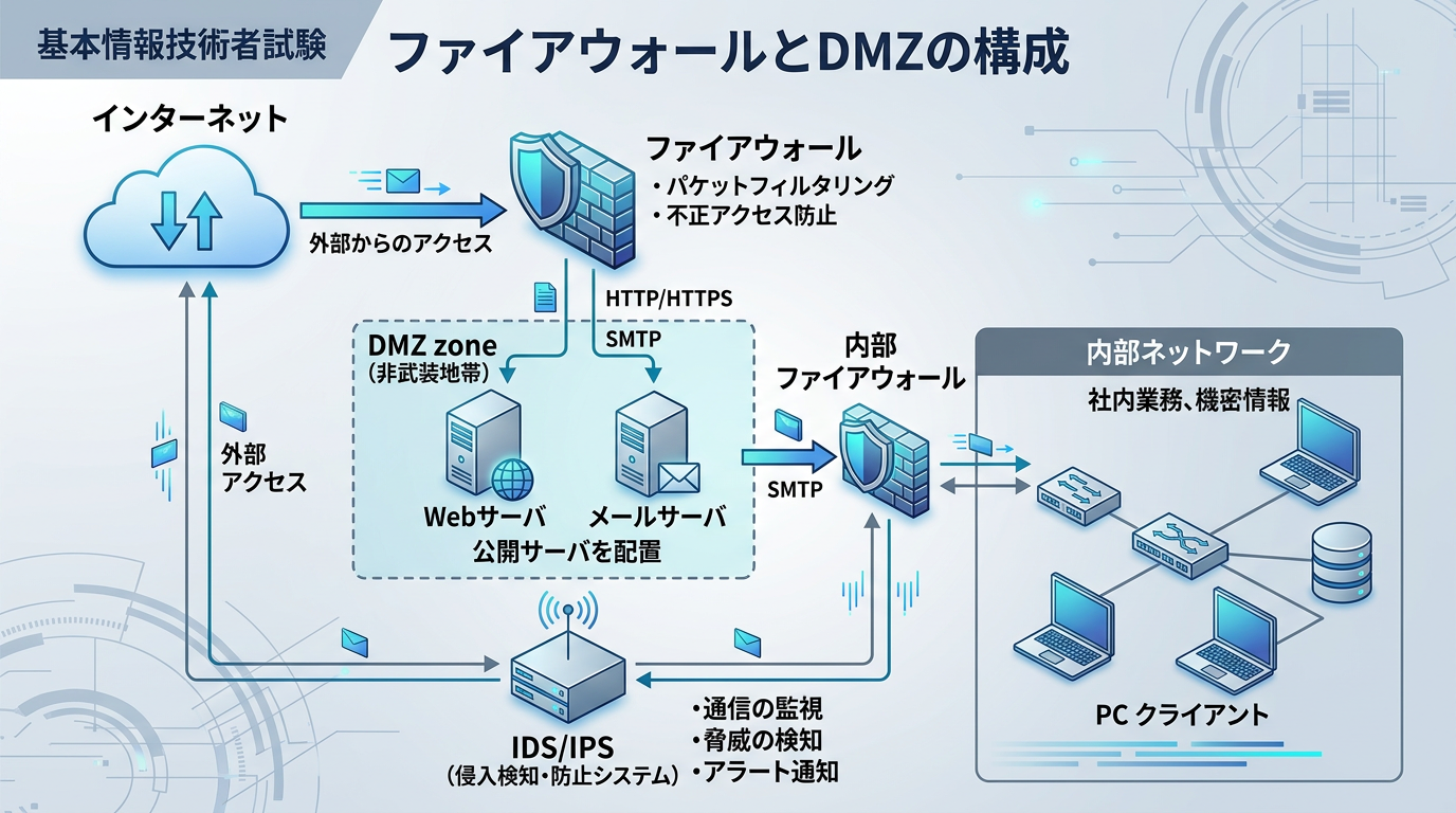 ファイアウォールとDMZの構成
