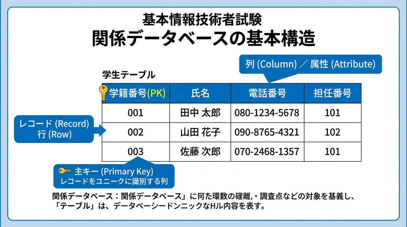 関係データベースの基本構造