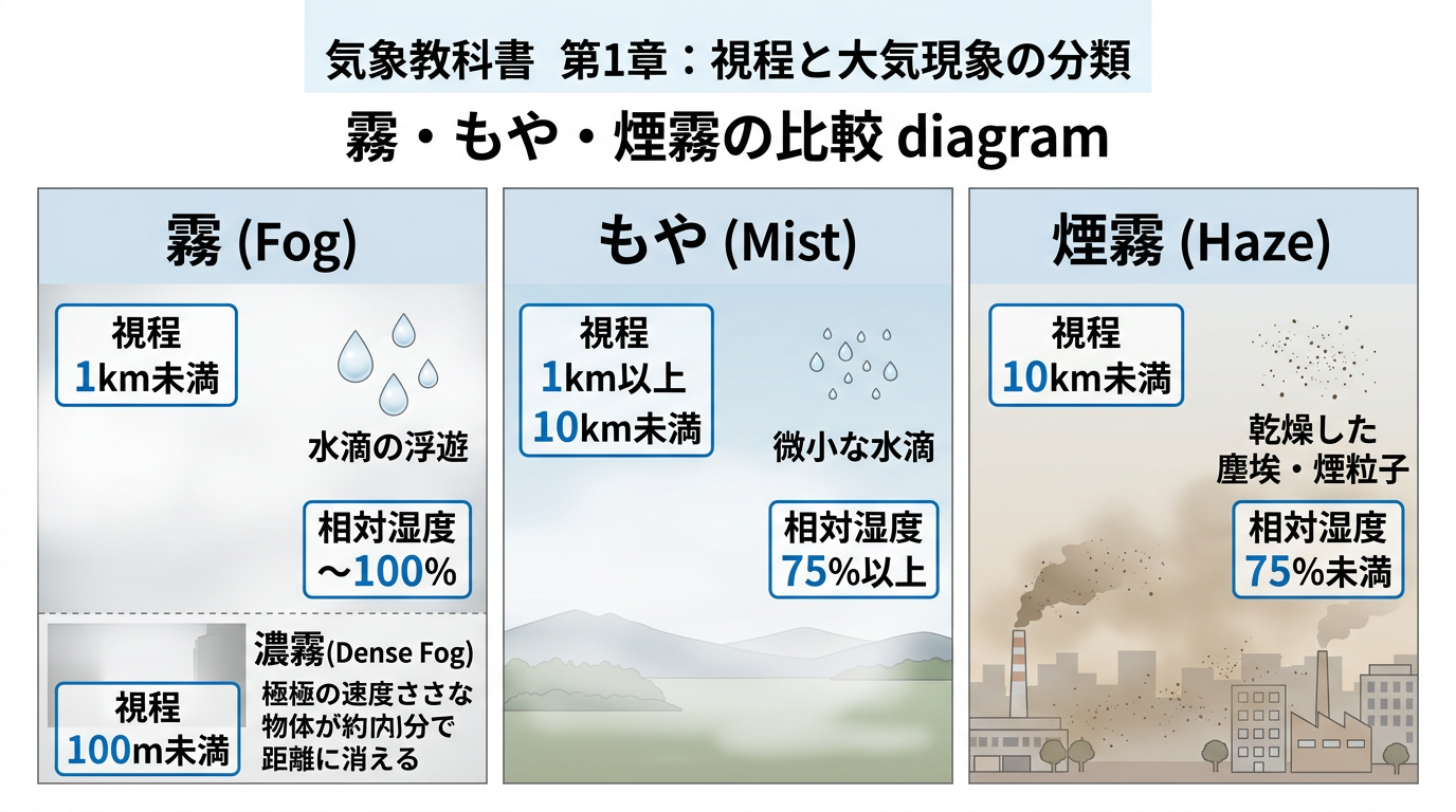 視程・大気混濁分類図