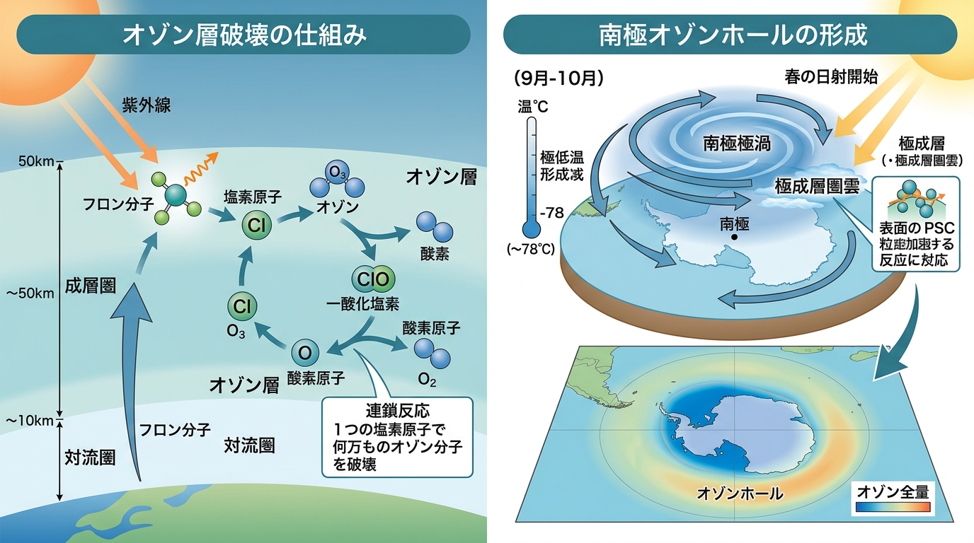 オゾン層破壊とオゾンホール