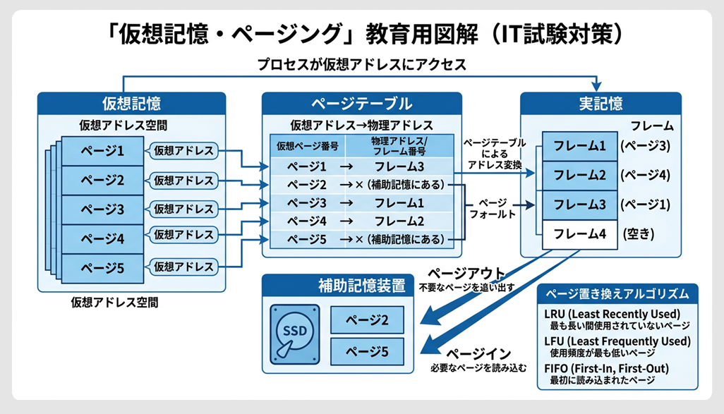 仮想記憶・ページング方式