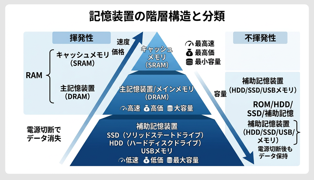 記憶装置の階層