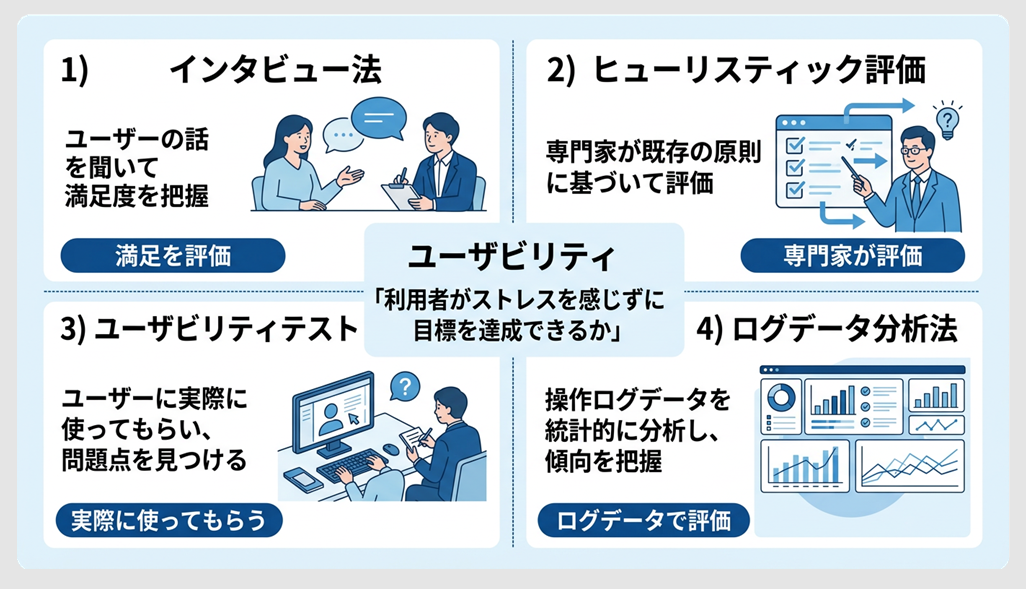 ユーザビリティの評価方法