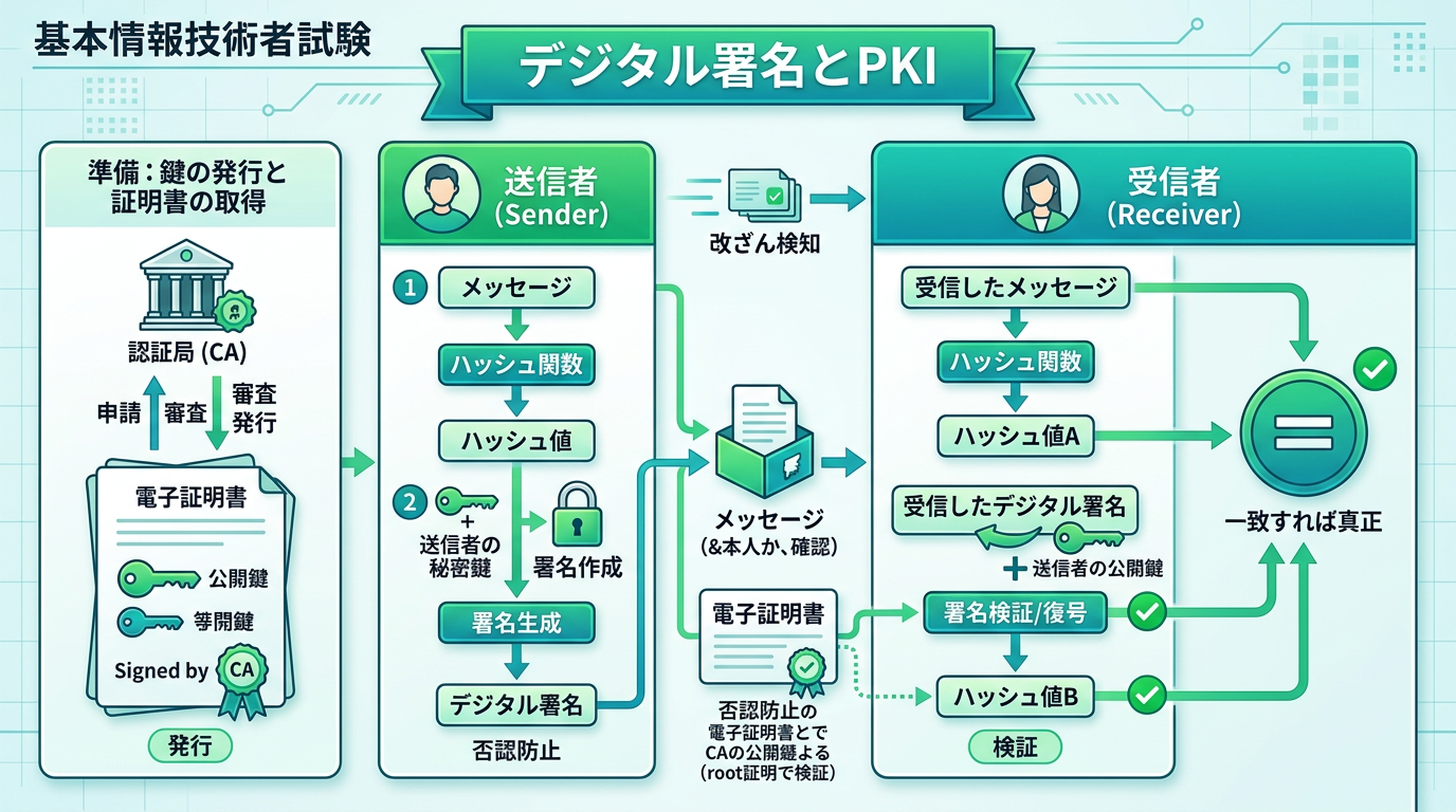 デジタル署名とPKI・認証局の仕組み