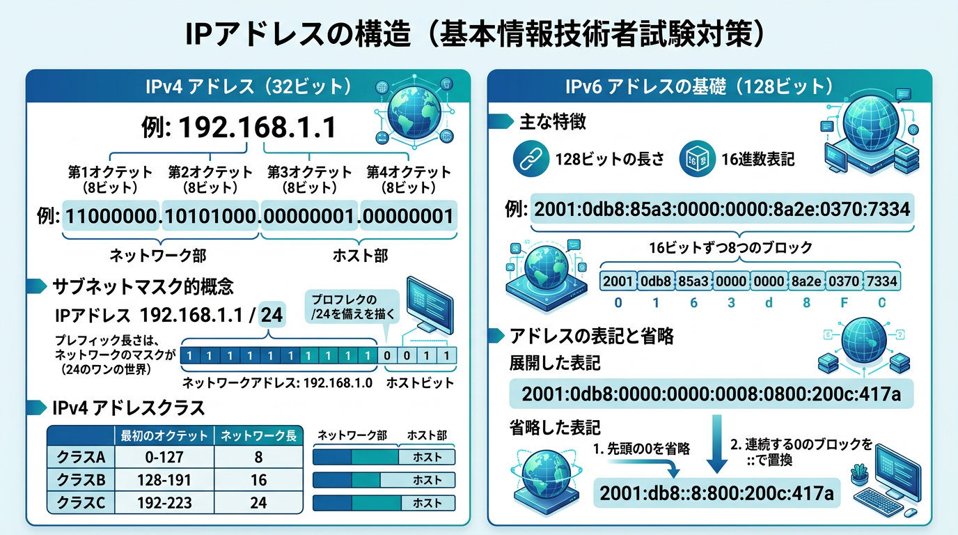 IPアドレスの構造とサブネットマスク
